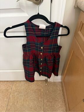 Vintage Sears Girls Plaid dress